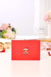Heart Gnome 3D Pop Up Card