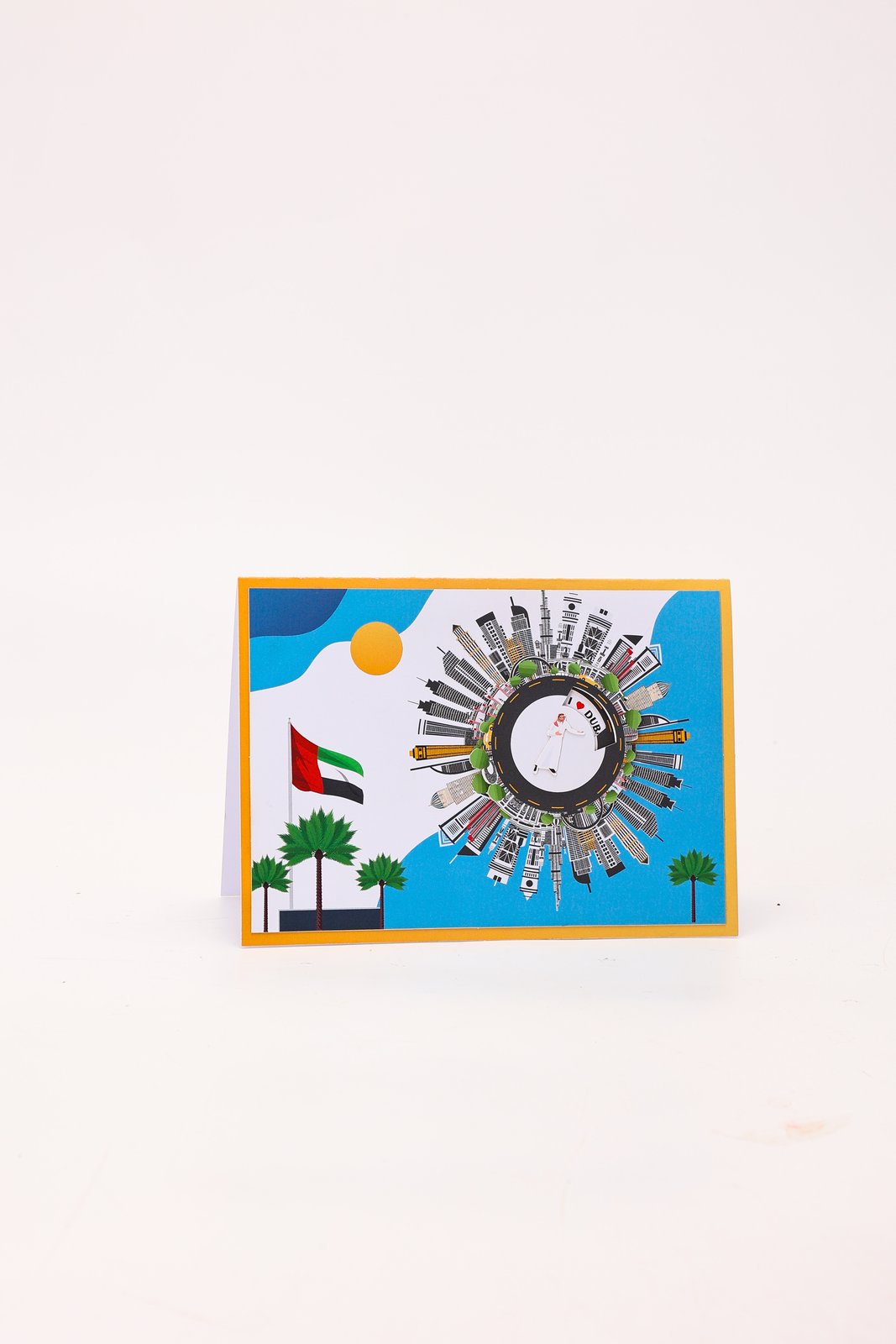I Love Dubai Rotating Greeting Card