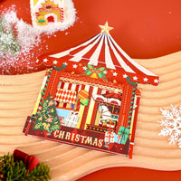 Christmas Circus Theater 3D Pop Up Card