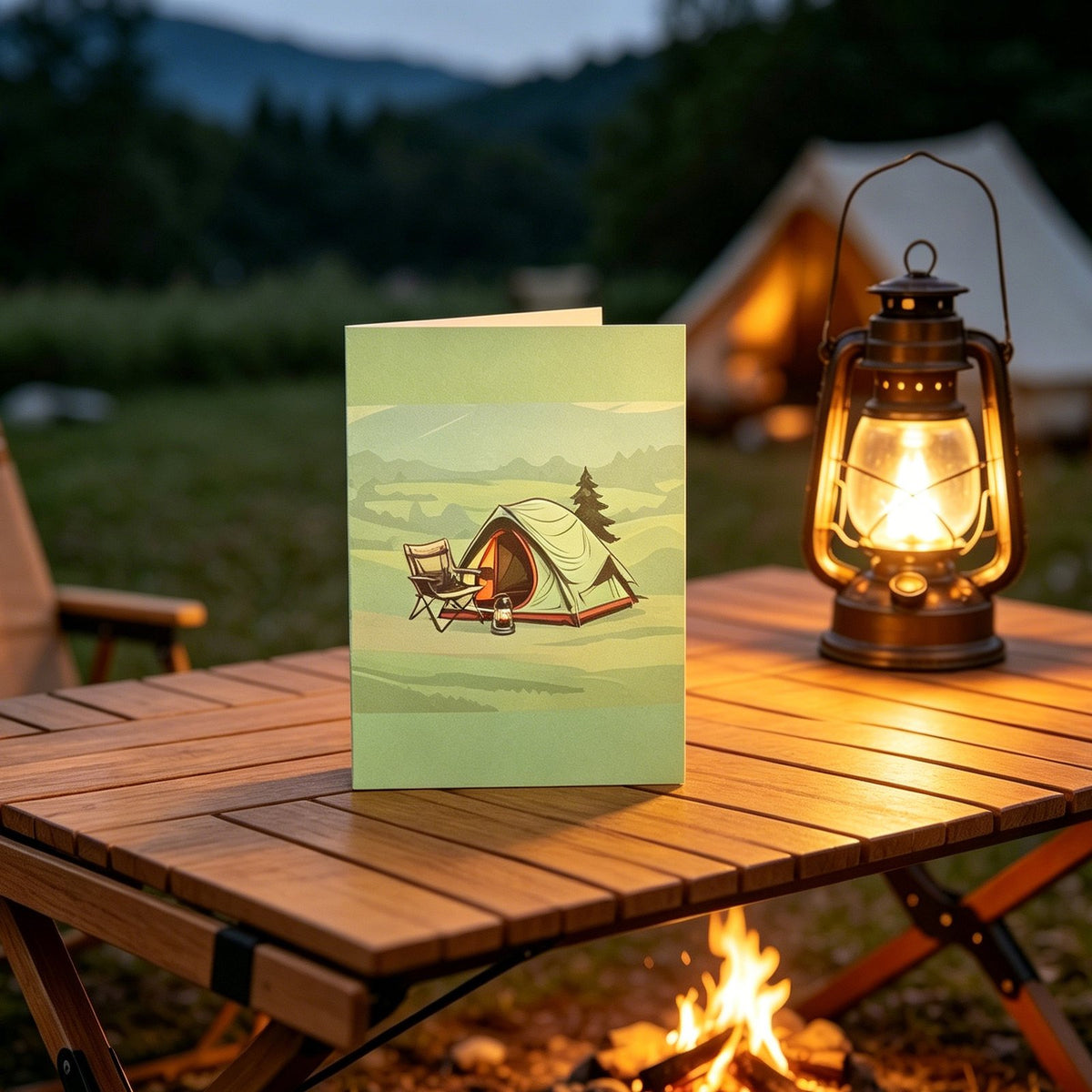 Camping Pop Up Card