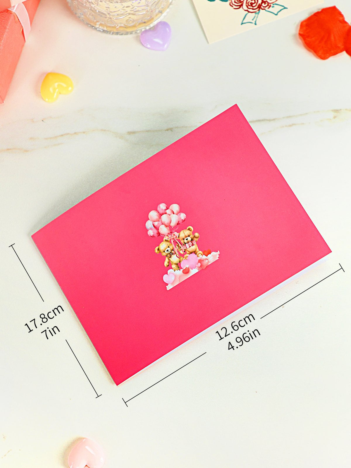 Couple Bear Balloon Greeting Card