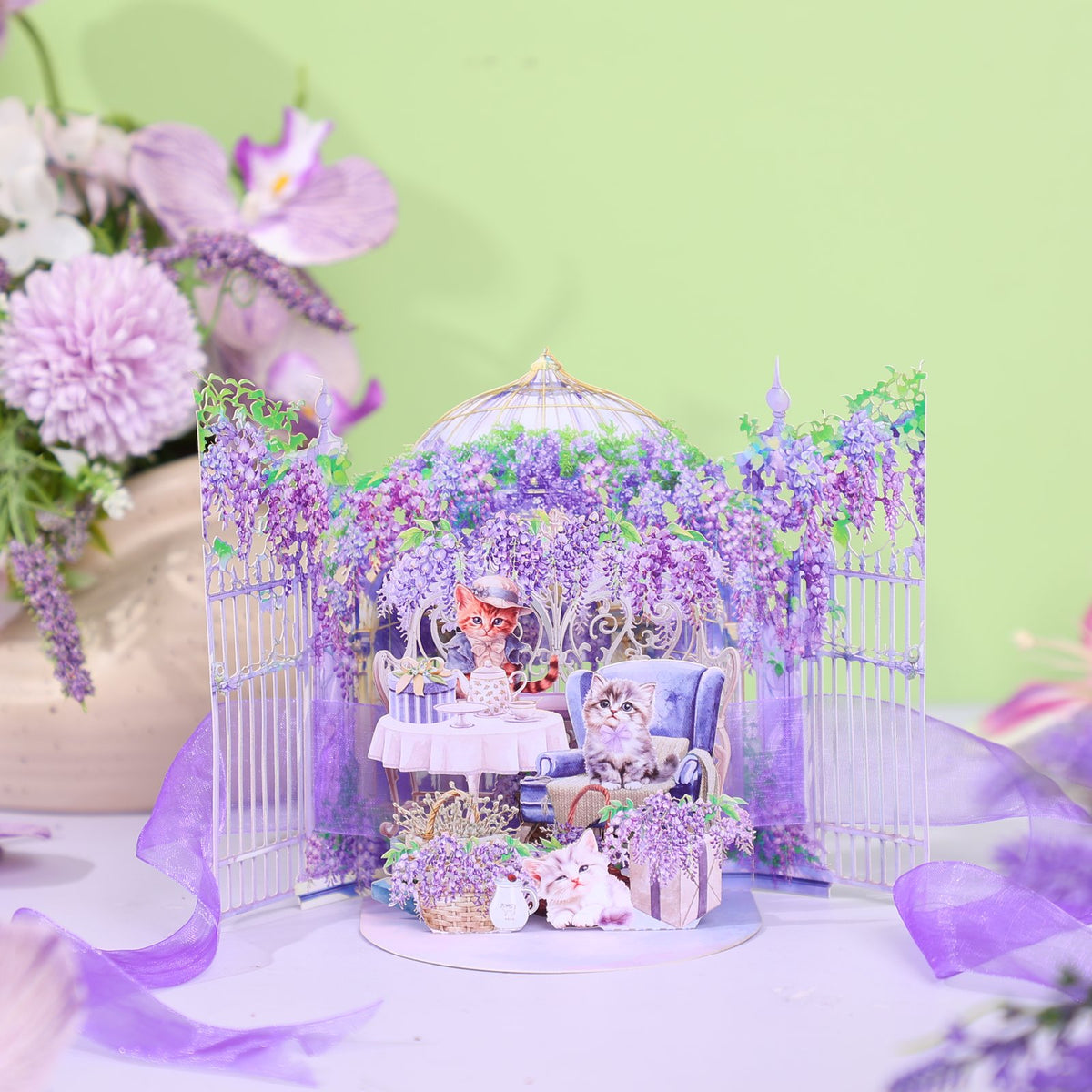 Wisteria Pavilion 3D Pop Up Card
