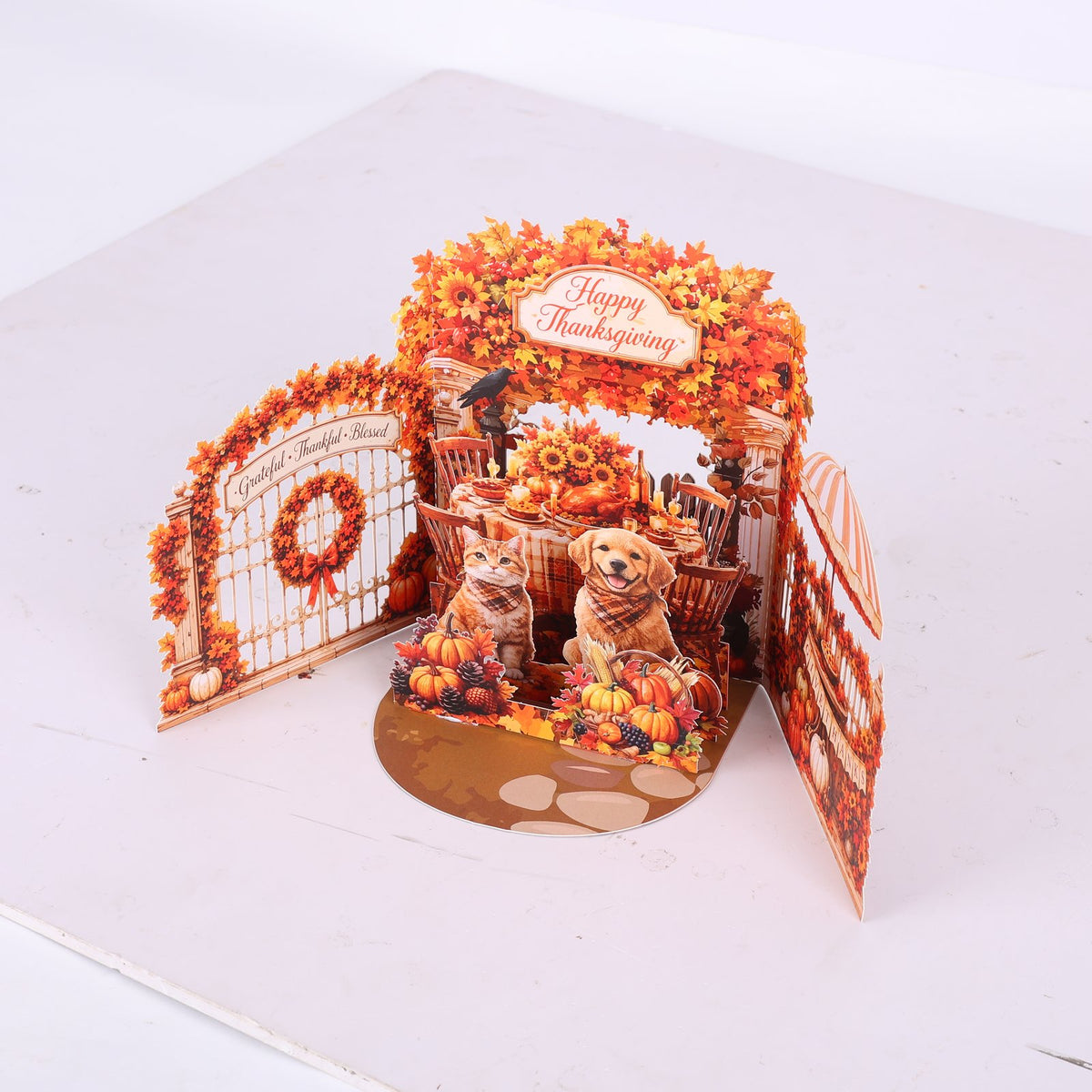 Thanksgiving Double Door 3D Pop Up Card
