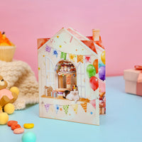 Birthday Party Cottage 3D Pop Up Card