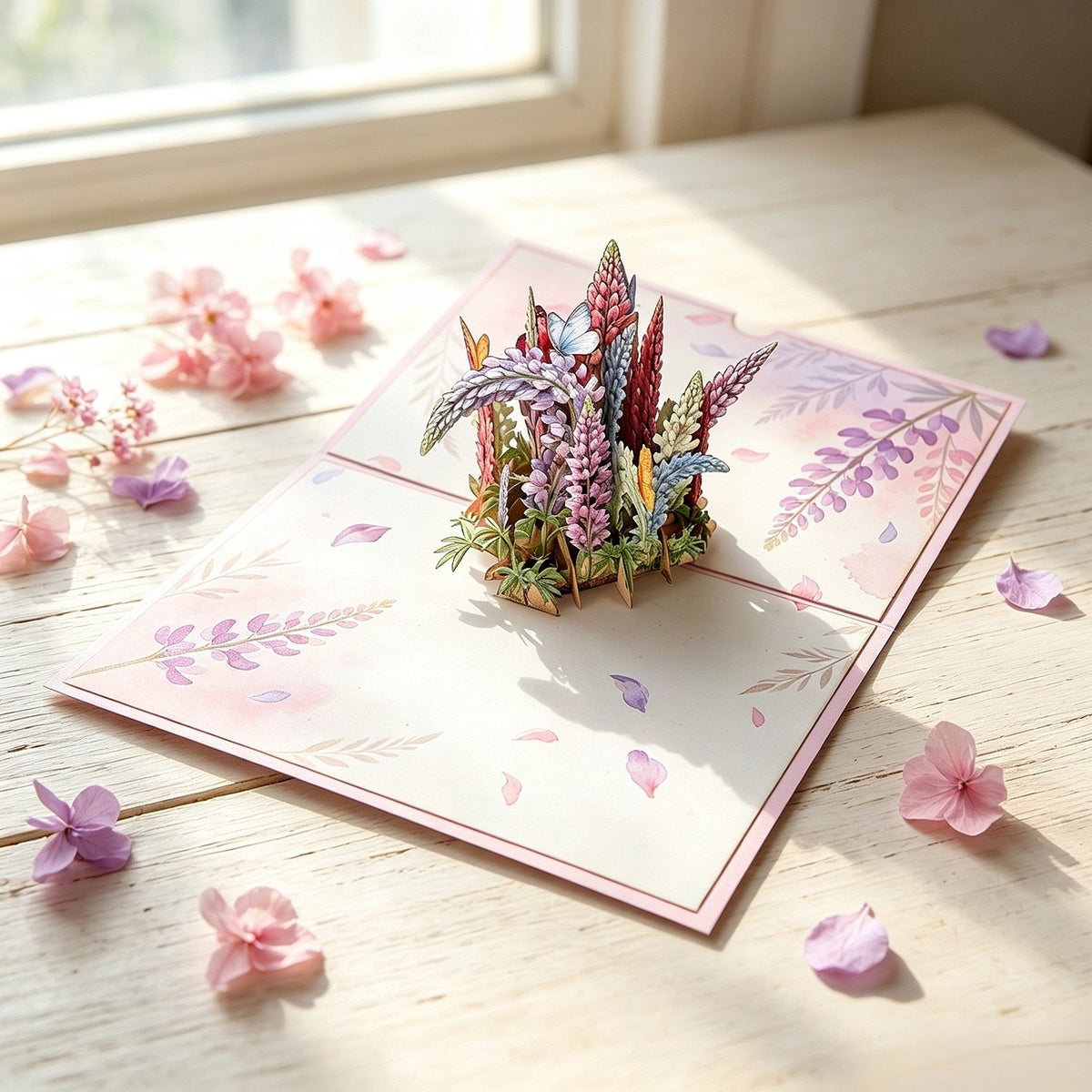 Ice Flower Flowering Shrubs Greeting Card