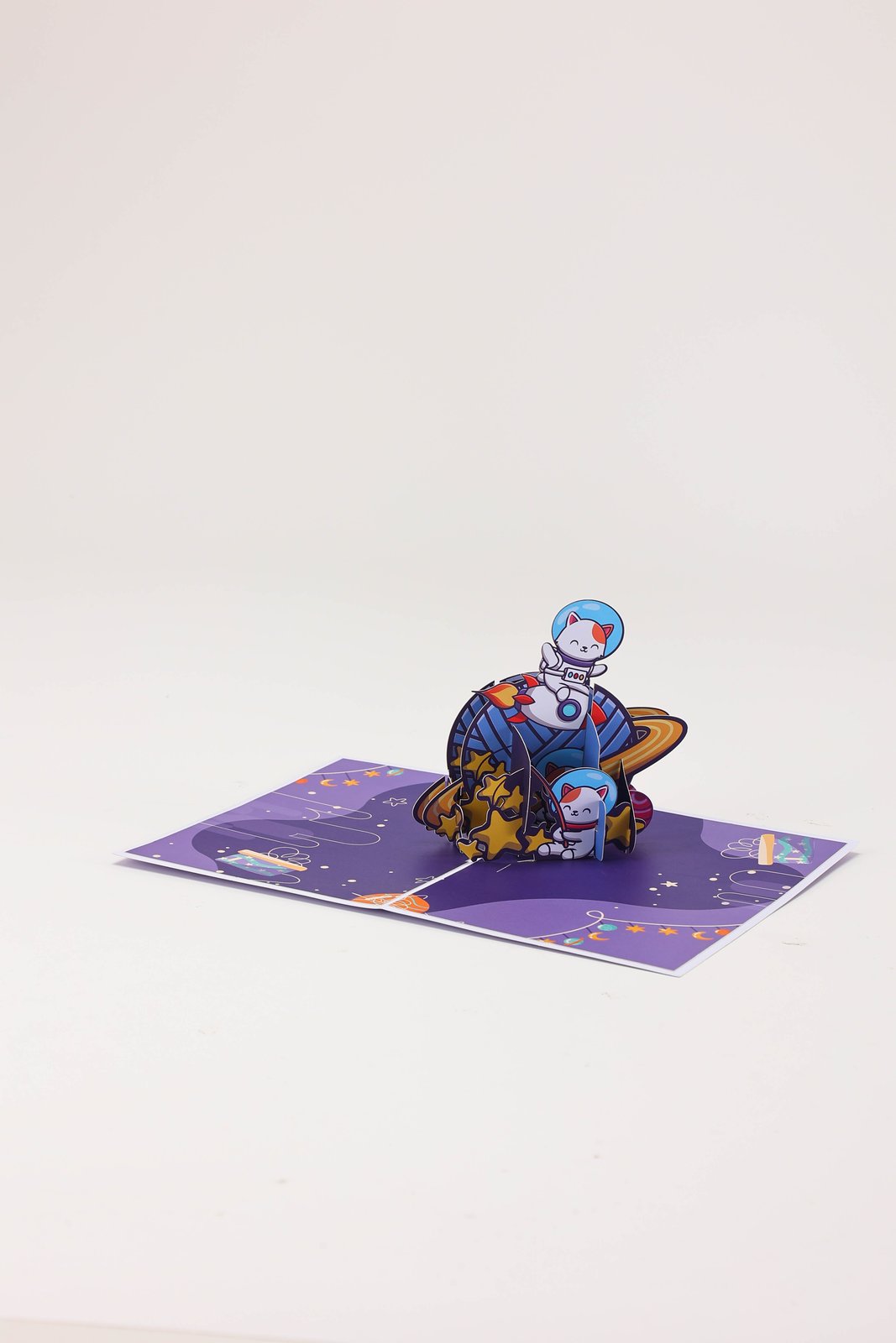 Space Cat 3D Pop Up Card