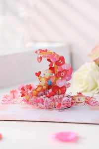 Bear Ladder Valentine's Day Greeting Card