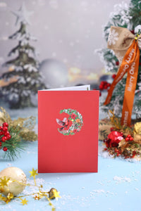Christmas Bird Pop Up Card