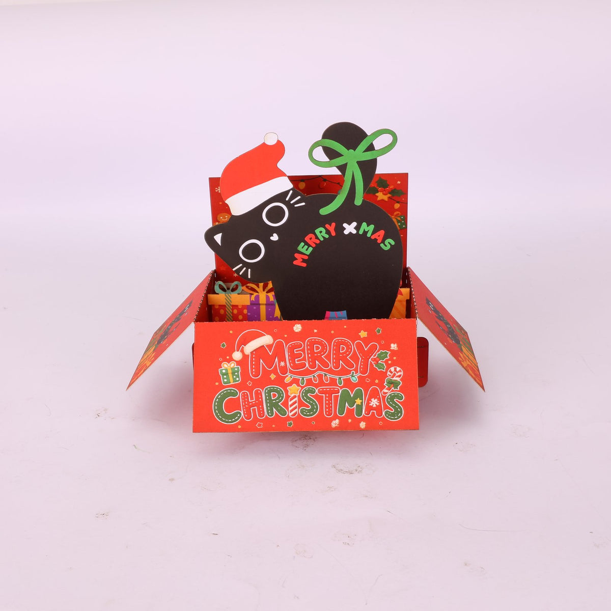 Christmas Funny Cat Box Card