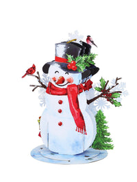 Snowman Hanging Ornament 3D Pop Up Card
