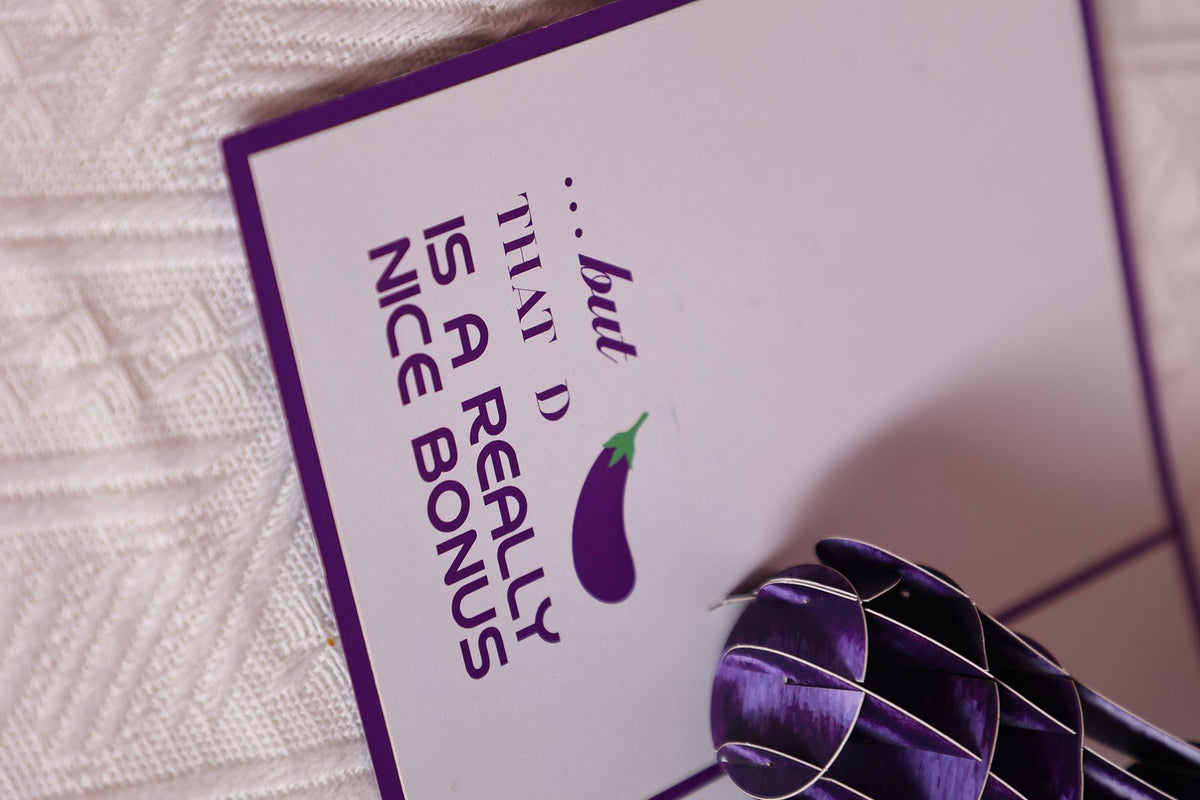 Eggplant Greeting Card