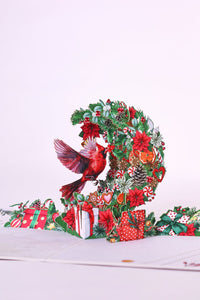 Christmas Bird Pop Up Card