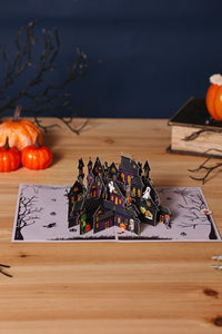 Wearable Haunted House Greeting Card