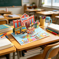Back To School 3D Pop Up Card