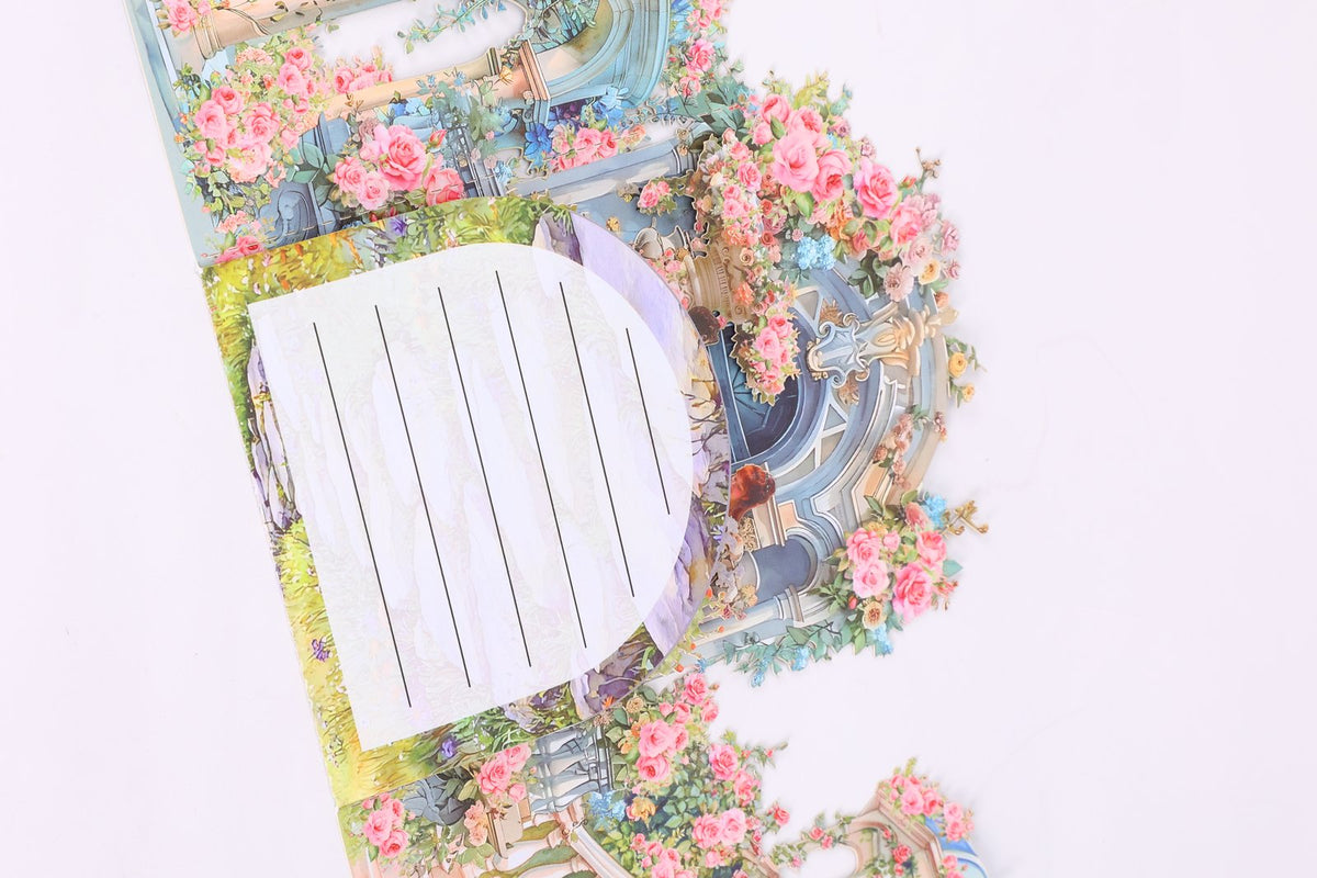 Garden Castle 3D Pop Up Card