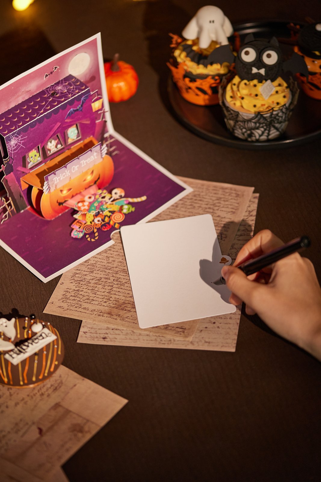 Candy Haunted House Greeting Card