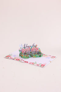 Mother's Day Letter Flower Pop Up Card