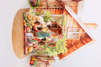 Europe Countryside Life Double Door Pop Up Card