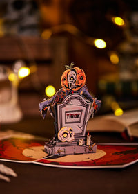 Halloween Trick Or Treat 3D Pop Up Card