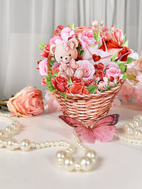 Rose Basket Pop Up Card