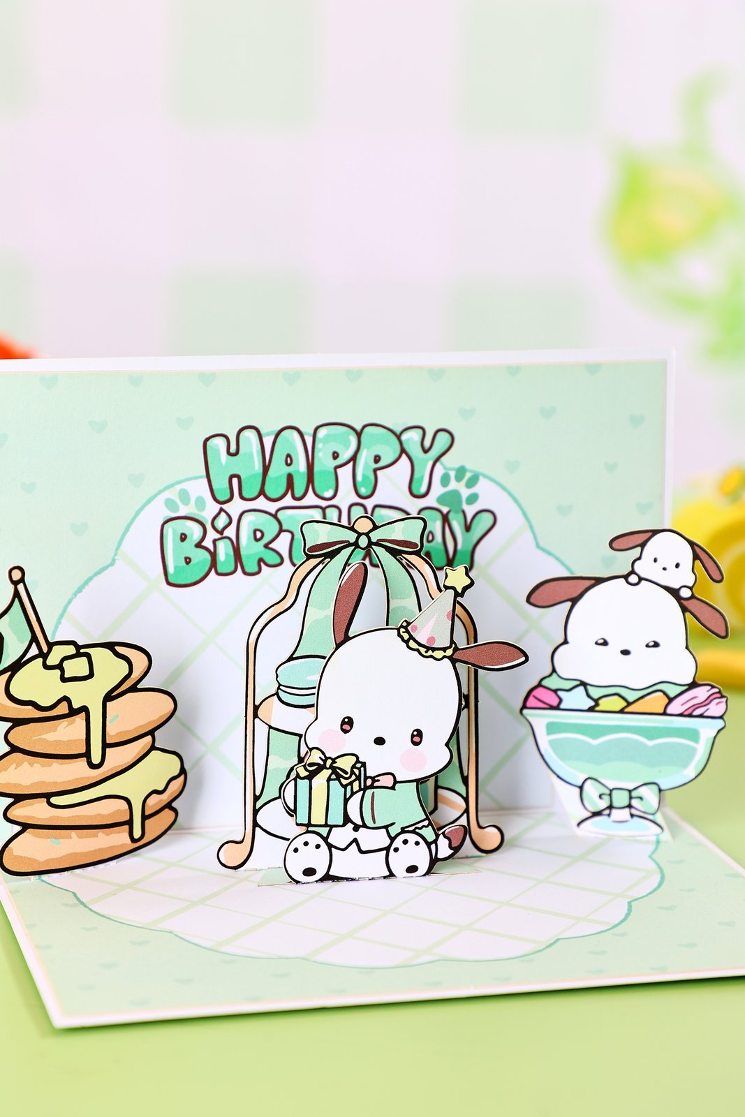 Pochacco 90° 3D Pop Up Card