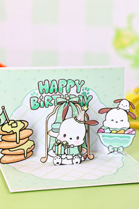 Pochacco 90° 3D Pop Up Card