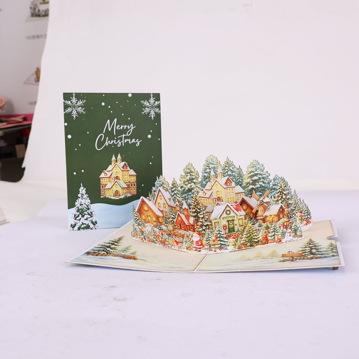 Christmas Tree House Greeting Card