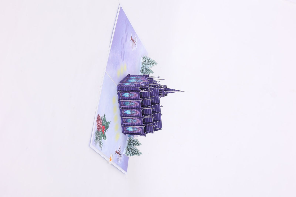 Blue Cathedral 3D Pop Up Card
