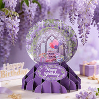 Purple Magic Garden Crystal Ball Card