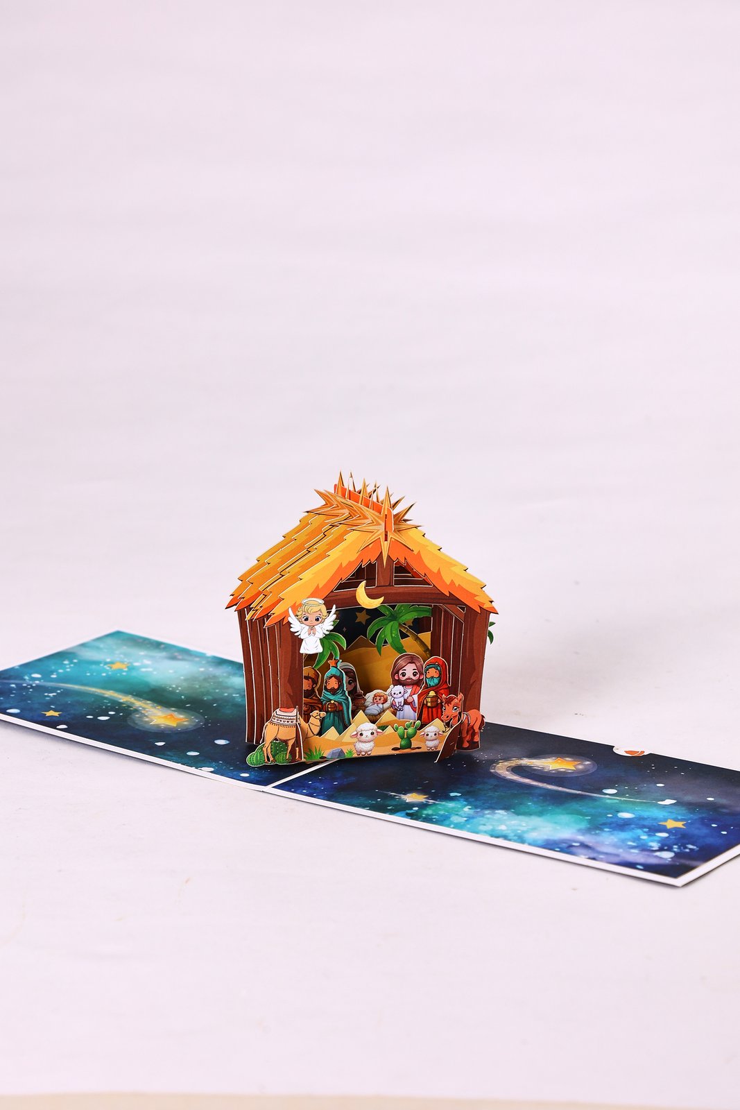 Nativity Cartoon Greeting Card
