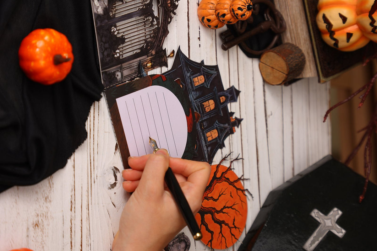Halloween Haunted House Moonlit Night 3D Pop Up Card