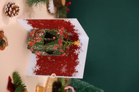 Red Christmas Tree Flip Pop Up Card