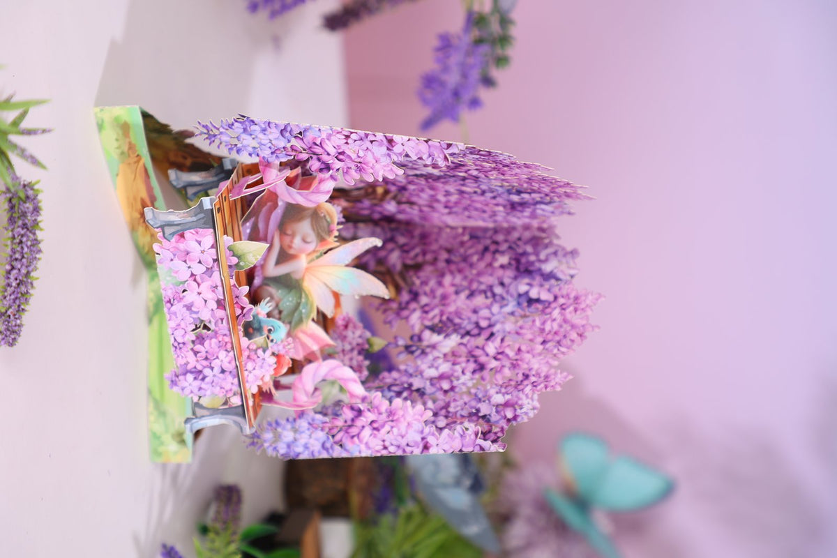Wisteria Waterfall 3D Pop Up Card