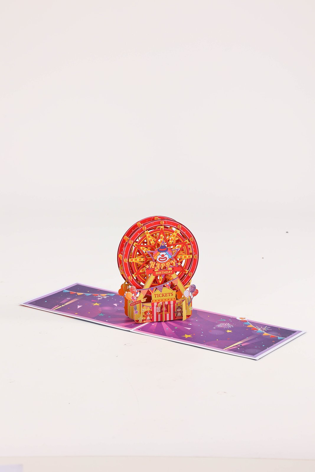 Circus Ferris Wheel 3D Pop Up Card