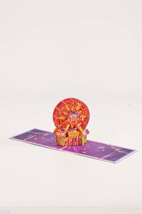 Circus Ferris Wheel 3D Pop Up Card