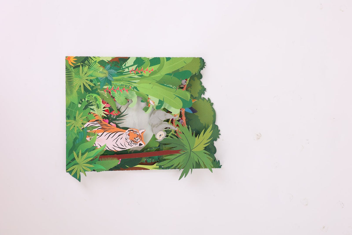 Tropical Rainforest 3D Pop Up Card