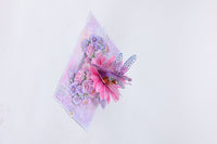 Purple Dragonfly Chrysanthemum Greeting Card