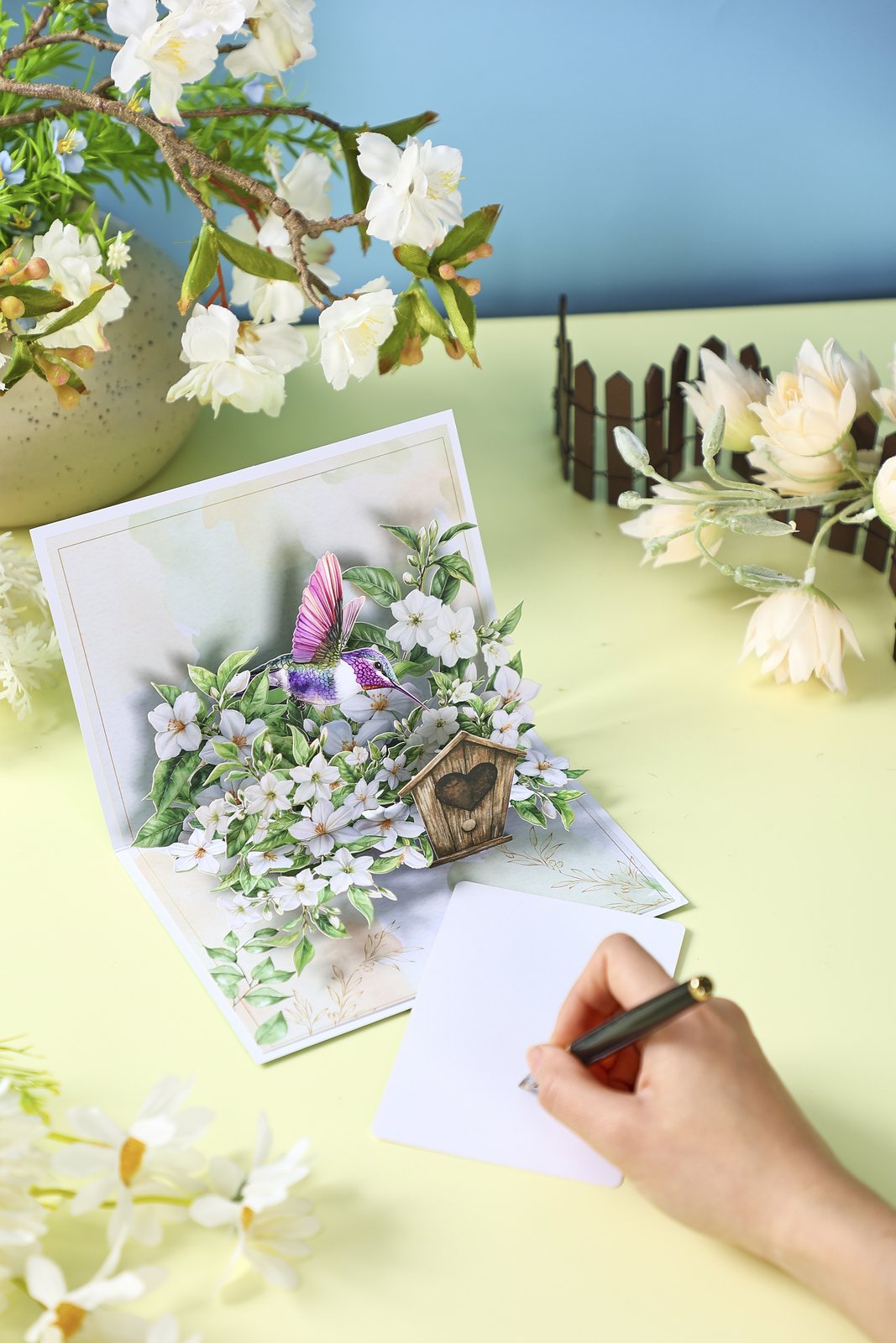 Jasmine Hummingbird Greeting Card 2-Pack