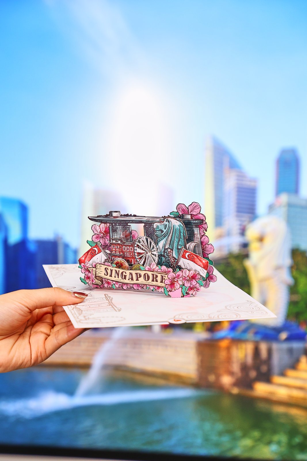 Singapore 3D Pop Up Card