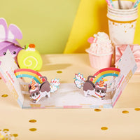 Cartoon Cat Birthday Flip Pop Up Card