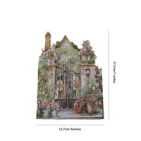 Green Garden Double Door Pop Up Card