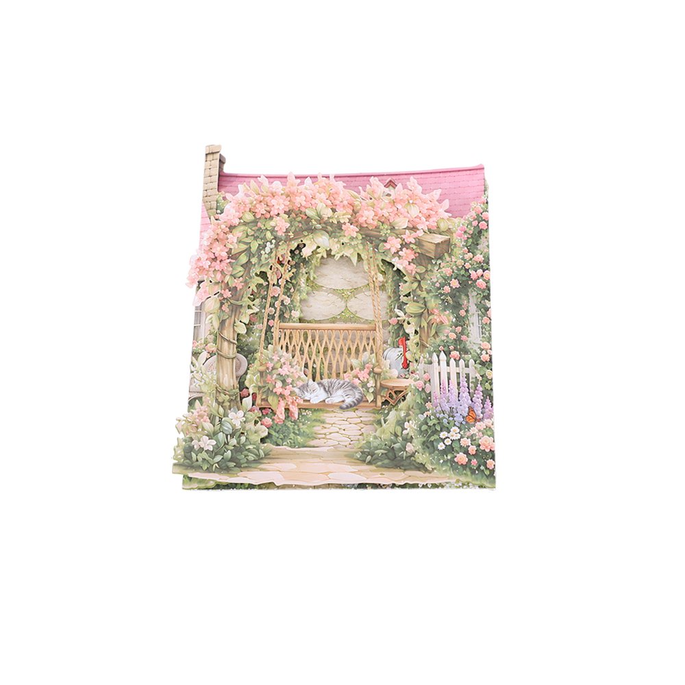 Garden Double Door 3D Pop Up Card