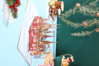 Christmas Ornaments Flip Pop Up Card