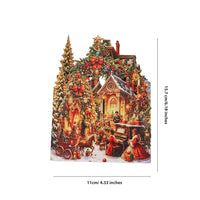 Christmas Scene Double Door 3D Pop Up Card