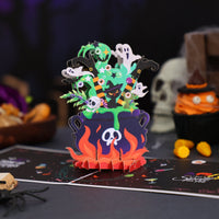Halloween Cauldron 3D Pop Up Card