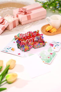 Best Mom Ever Tulip Greeting Card