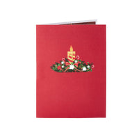 Christmas Candle 3D Pop Up Card