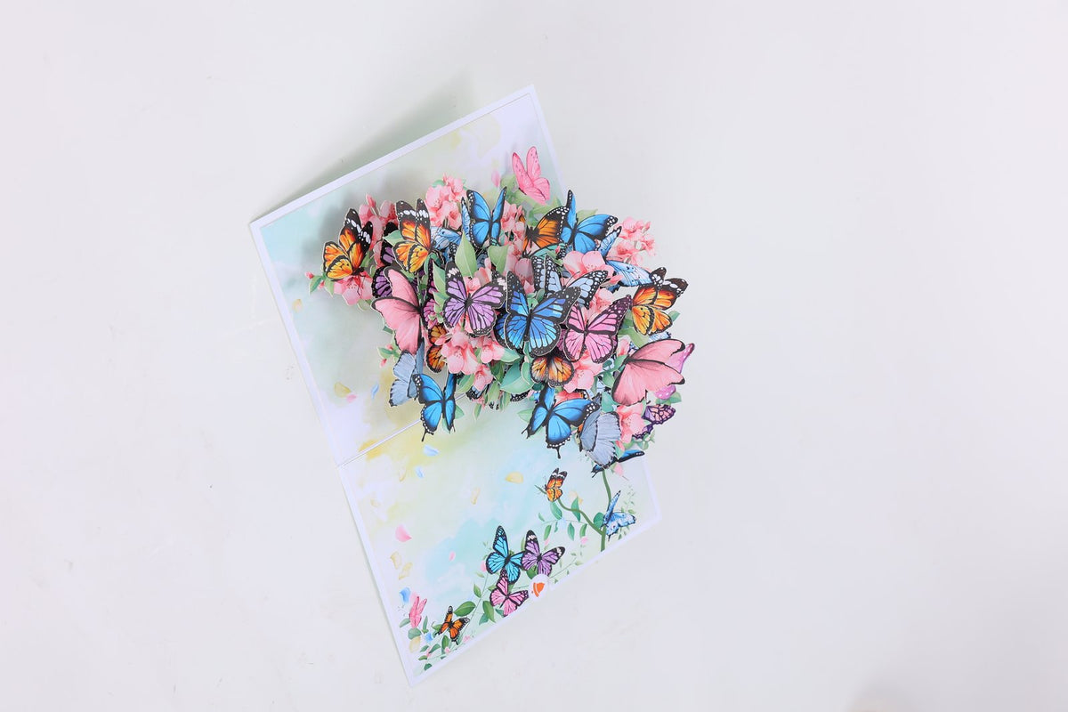 Butterfly Floral Branch Greeting Card