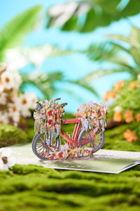 Flower Bicycle Greeting Card A3 Giant