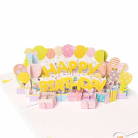 Balloon Birthday 3D Pop Up Card